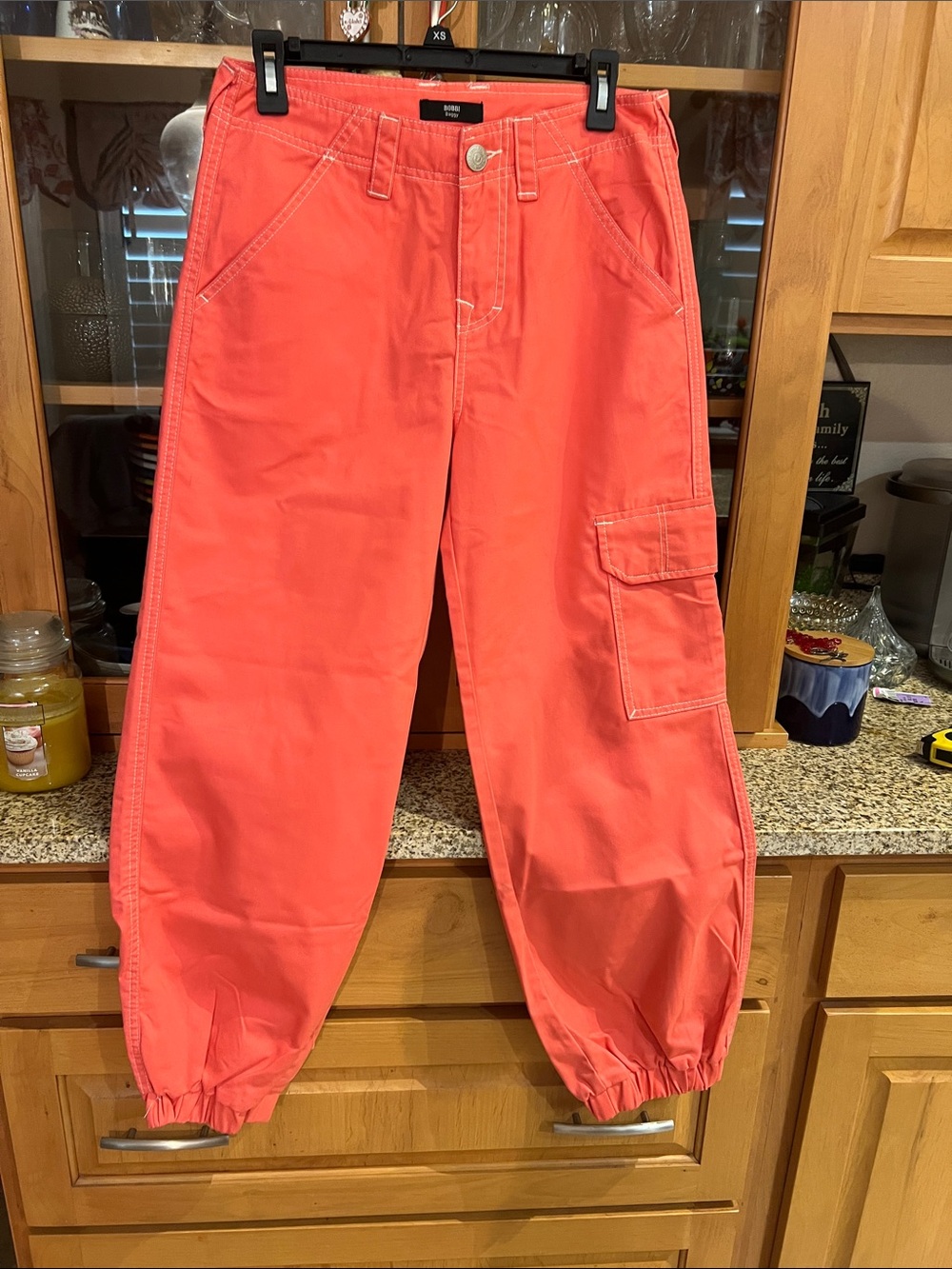 True Religion Coral Cargo Jogger Pants